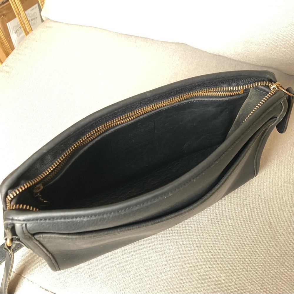 🔥SALE🔥Vintage Coach Taylor Crossbody Black Leather Bag 9944 USA Made Heritage - Picture 10 of 13